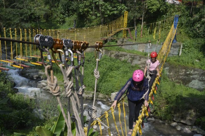 “There is a lot of adventures out there, waiting for us to live them!”Rope challenge course in Sikkim