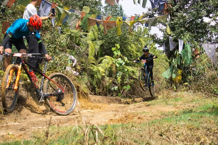 Jump training in MTB trail of Gangtok Sikkim