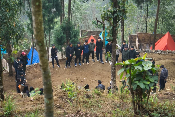 Morning briefing to students of Taktse International School, Sikkim before the days